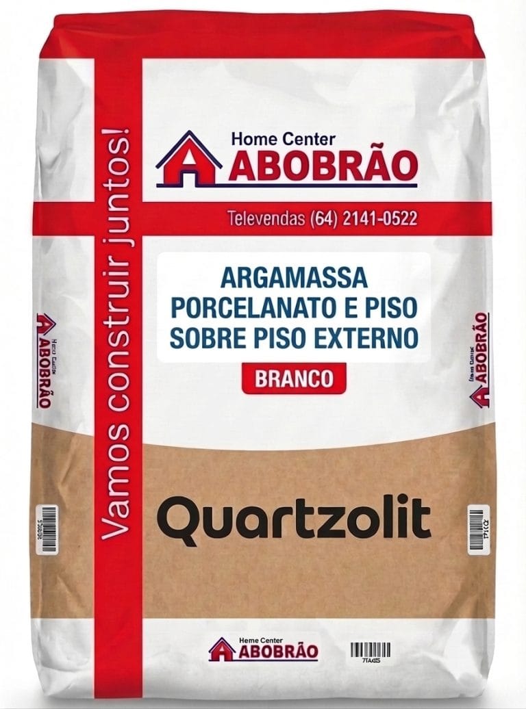argamassa porcelanato e piso sobre piso interno cinza quartzolit em Rio Verde!
