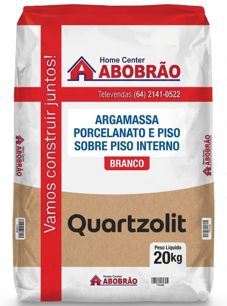 Encontre Argamassa porcelanato e piso sobre piso interno branco quartzolit em Rio Verde!