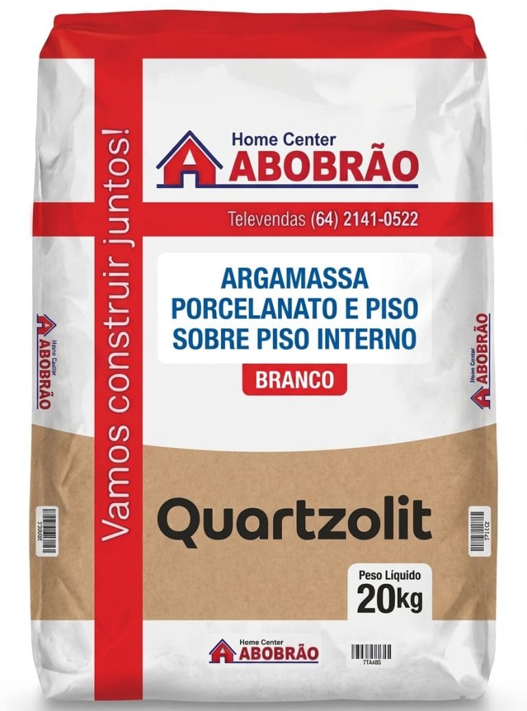 Encontre Argamassa porcelanato e piso sobre piso interno branco quartzolit em Rio Verde!