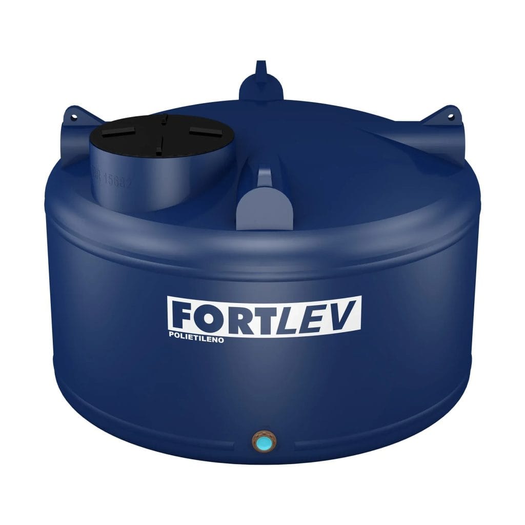 Tanque Fortlev Polietileno Com Tampa 5000 L rio verde material de construção