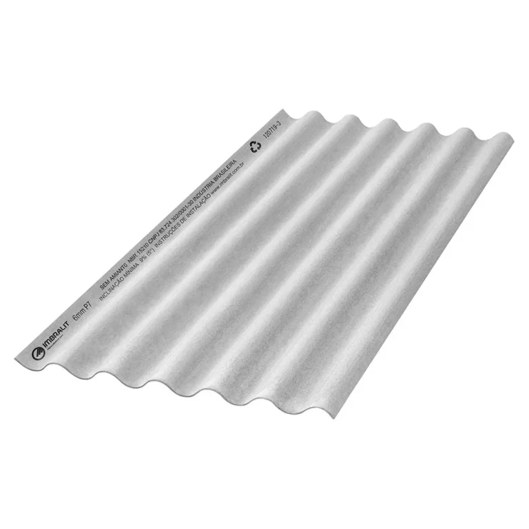 Telha Imbralit P-7 Ondulada 2,44 x 1,1 M 6 mm rio verde material de construção