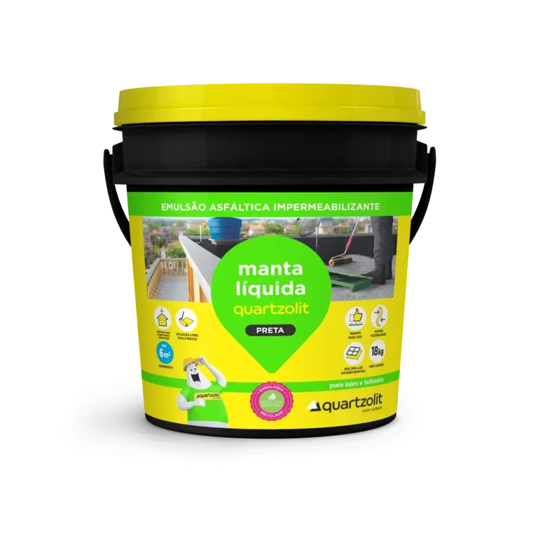 impermeabilizante manta líquida preta quartzolit rio verde material de construção