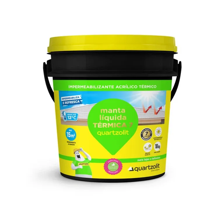 impermeabilizante manta líquida TÉRMICA 7 quartzolit rio verde material de construção
