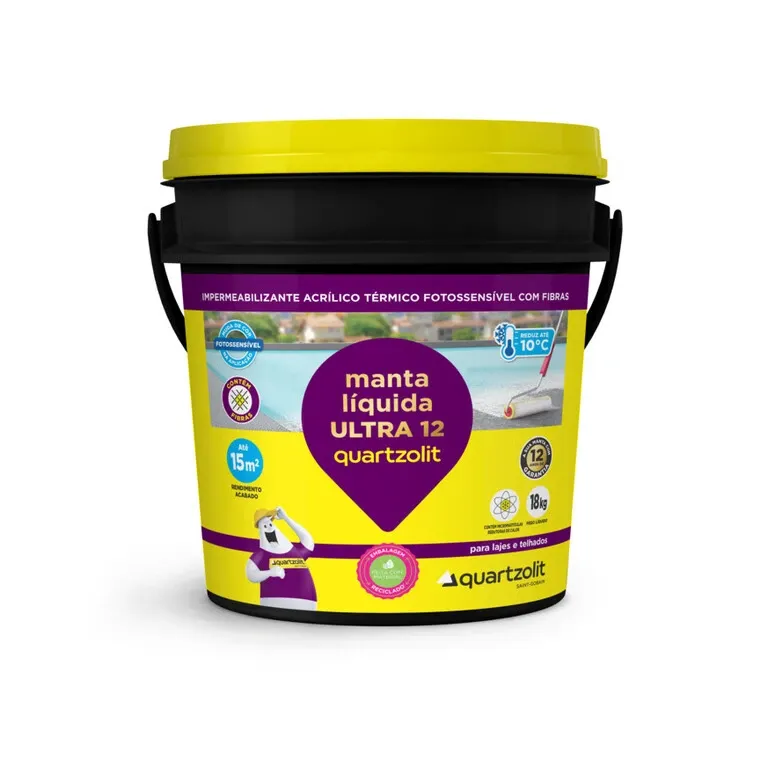 impermeabilizante manta líquida ULTRA 12 quartzolit rio verde material de construção
