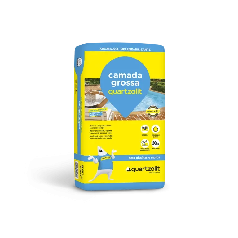 impermeabilizante camada grossa quartzolit rio verde material de construção