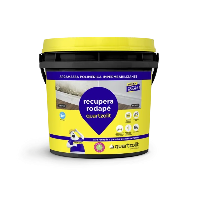 impermeabilizante recupera rodapé quartzolit rio verde material de construção